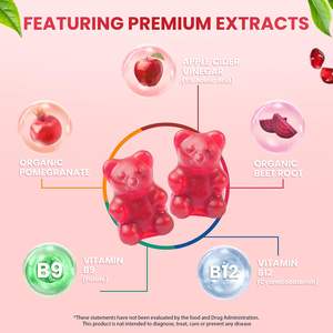 Cuka sari apel, pembakar lemak pelangsing dengan Keto ACV Gummies metabolisme - Product Image 5