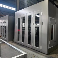 Cabine de peinture automobile de luxe haut de gamme avec panneaux isolants en EPS, chauffage électrique et éclairage LED pour la peinture professionnelle des véhicules
