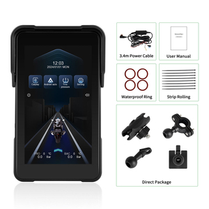 Podofo Écran vertical portable 5 pouces pour moto avec CarPlay, dégagement rapide, CarPlay sans fil, Android Auto, étanche IP68 - Product Image 6