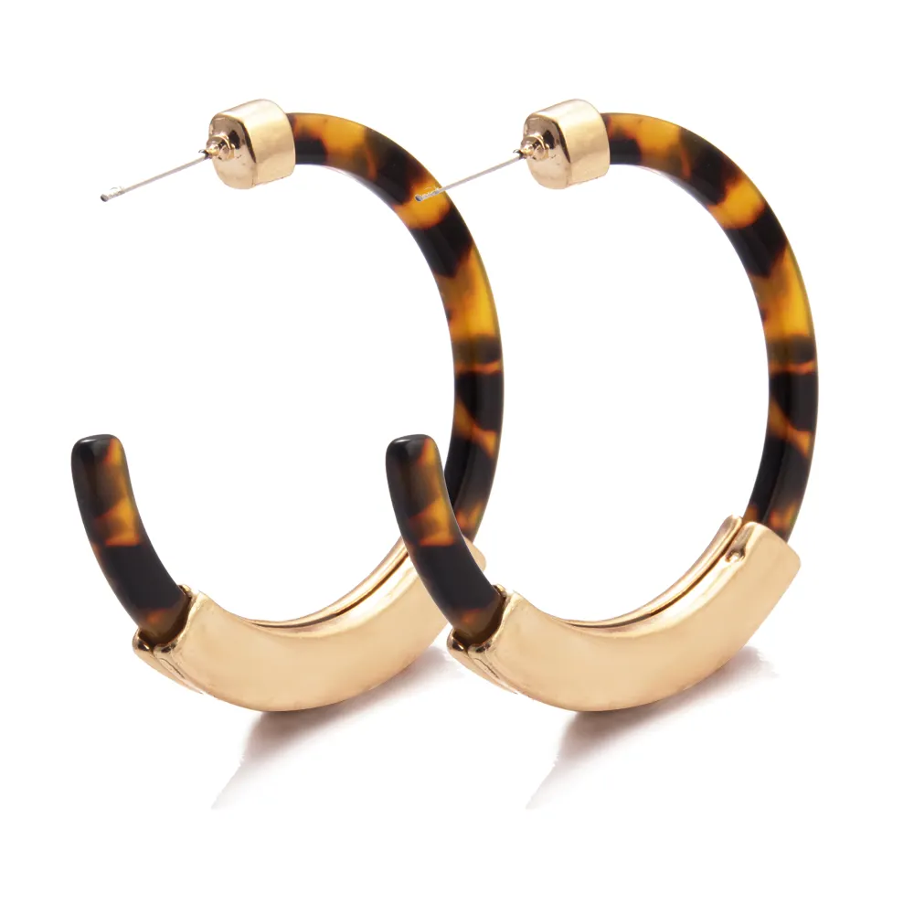 Amazon Hot Sell Wholesale Big Jhumka Custom Alloy Acetate Earrings Fashion Jewelry For Women