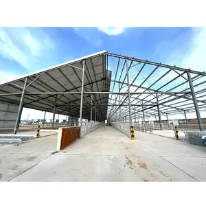 Fast Assemble Prefab Cow Shed Prefabricated Steel Structure Design Dairy Farm