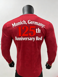 Maillot de football rouge à manches longues de l'équipe nationale d'Allemagne, 125e anniversaire de Munich, 100% authentique, en stock - Product Image 3