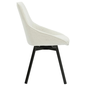 <span class=keywords><strong>เก้าอี้</strong></span>รับประทานอาหารผ้าข้าวสีขาวสำหรับร้านอาหารและห้องครัวดีไซน์สวยไม่มีที่วางแขน - Product Image 3