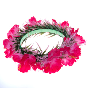 ดอกชบาประดิษฐ์,ฮากุ KN-hk045เทศกาลเต้นรำอโลฮาฮูลามงกุฎดอกไม้พวงมาลัยคาดผม - Product Image 5