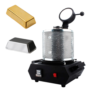 Kit de horno de fusión de resistencia a la temperatura pequeña para fusión de acero, hierro y metal Temperatura ajustable - Product Image 1