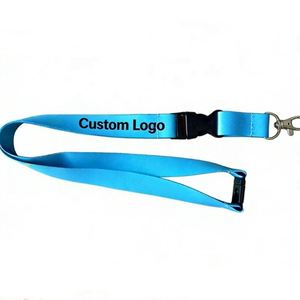 Custom logo Heat Transfer Printing Nylon <b>Polyester</b> <b>Lanyard</b> for Work Permit Brand Mobile Phones - Product Image 4