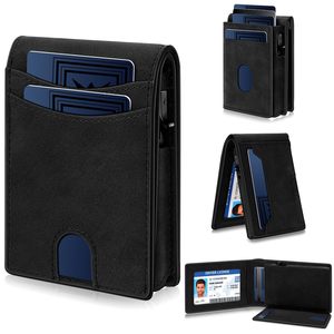 Carbon Fiber Leather <b>Wallet</b> With <b>RFID</b> <b>Blocking</b> Multiple Card Slots Men's <b>Wallet</b> For Everyday Use - Product Image 5