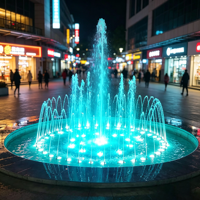 Fontaine musicale dansante à jets d'eau, petite, contrôlée par DMX, étanche IP68 pour extérieur, jardin, hôtel, aménagement paysager