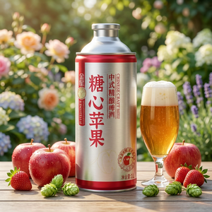 Tienda Oficial: Cerveza Artesanal China Híbrida Kingstar <span class=keywords><strong>Apple</strong></span>, 1L*6 Latas, Pasteurizada Ligera, 4.1% ABV, Frutas y Vegetales - Product Image 4