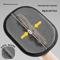 Brosse à gants électrostatique super épaisse en mousse pour épiler les chiens nettoyage facile brosse à poils longue et portable pour animaux en peluche et chats