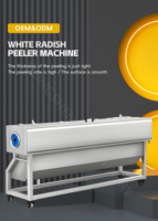 Professionele automatische yam-, asperges-, sla-, komkommer-, witte radijs- en wortel-schilmachine voor wortelgroenten en fruit.