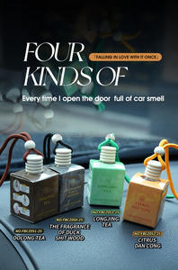 8ml 車用アロマセラピー液体 環境に優しい多用途ティーの香り 4種類の香り ポータブル 軽量 吊り下げ式 3年間の保存期間 - Product Image 4