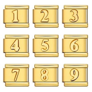 Correa de Reloj Modular de Acero Inoxidable Dorado con Números Árabes Cóncavos, Accesorios para Relojes, Duradera, Otoño 2024 - Product Image 1