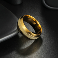Bijoux en acier inoxydable plaqué or 14 carats, bagues de mariage pour hommes, bijoux pour femmes, bagues en or