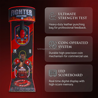 Machine interactive de mesure de coup de poing de boxe d'arcade de sport Machine de jeu de boxe de sac de frappe à jetons