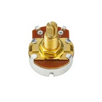 Potentiomètre à axe en cuivre A500k B250k, peut remplacer le bouton de volume et le bouton de tonalité de guitare électrique et de basse CTS