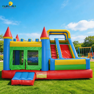 Maison gonflable commerciale personnalisée en PVC pour l'extérieur Château gonflable portable avec toboggan pour enfants - Product Image 1