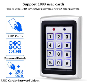 Kit de système de contrôle d'accès RFID DIY Home Outdoor Waterproof Cover 15pcs EM4100 Key Cards RFID <span class=keywords><strong>Keypad</strong></span> DC12V 3A Power Supply Door - Product Image 6