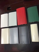 Porte à enroulement industrielle anti-effraction moderne en alliage d'aluminium, double couche, en métal creux, avec télécommande