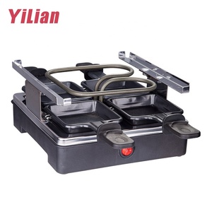 Griglia Elettrica <span class=keywords><strong>BBQ</strong></span> Multifunzione Senza Fumo in Acciaio al Carbonio a Doppio Strato, Antiaderente, per Uso Domestico e Commerciale - Product Image 4