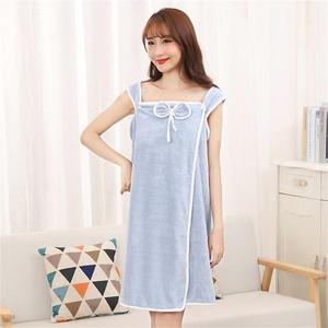 Microfiber Wearable Bath Towel Women Spa Wrap Dress Sexy Body Wrap Bathrobe for <b>Shower</b> - Product Image 3