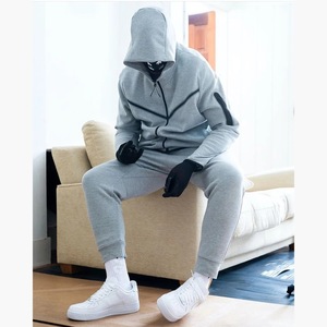 Tuta da Jogging Personalizzata RUICHI con Zip, Set Giacca e Pantaloni in Pile Tecnico di Poliestere per Uomo - Product Image 4