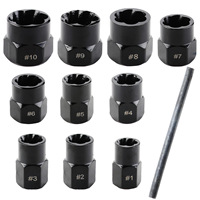 Juego de enchufes extractores de tuercas de alta calidad Goodking 11 Uds, herramientas de reparación de automóviles de gran oferta, ventas directas de fábrica TOP 53747