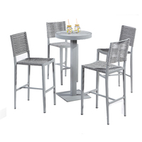 Table de comptoir de Bar de luxe en verre blanc, sous forme de comptoir, meuble de Cocktail, de Style loisir, à la mode,