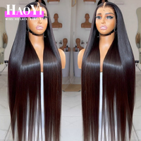 Perruque sans colle en dentelle HD pré-coupée 13x6, cheveux vierges bruts, perruques en cheveux humains avec dentelle frontale HD 13x4, ondulation profonde/d'eau, vente en gros