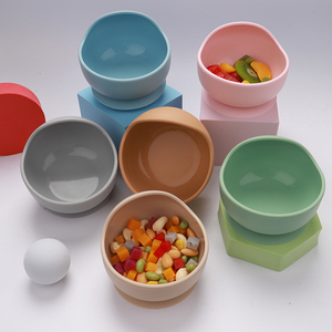 Bol d'escargot en silicone pour vaisselle pour enfants avec bol d'aspiration caractéristique bol alimentaire complémentaire - Product Image 1