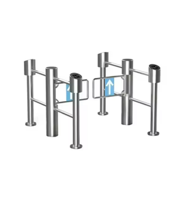 Nueva Puerta de Entrada Automática de Venta Directa, Barrera Abatible Peatonal de Acero Inoxidable con Motor Sin Escobillas y Anti-Colisión Trasera - Product Image 1