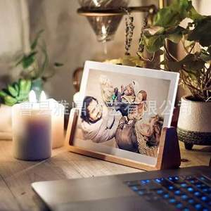 Wood U Shaped Photo <b>Frame</b> Rectangular Horizontal Tabletop Durable Digital <b>Printing</b> Full Color Wood <b>Frame</b> Ornament - Product Image 1
