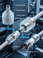 Connecteur coaxial RF mâle de type N Aurora Yu N02 50 ohms pour antenne de station de communication sans fil RG58