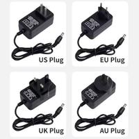Adaptor Daya AC DC Multi Plug 1a 1.5a 2a 2.5a 5v 6v 9v 12v, Switching Power Supply untuk LED, Kamera, Router, Dapat Dipasang di Dinding