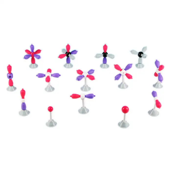 Gelsonlab HSCM-019 원자 궤도 분자 모델 세트, 포함: 1s; 2s; 2p; 3d; 2s + 3x2p; & sp, sp2, & sp3 하이브리드 모델
