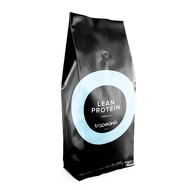 コーヒー包装袋4サイドシーリングパッキング生分解性食品グレードパッキングバルブ付きコーヒー豆袋