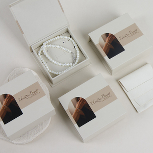 Low MOQ Recycled Material Jewelry Gift <b>Box</b> with Glossy Lamination for Eco-Friendly Paper Packaging - Product Image 1