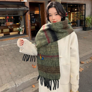 Écharpe Jacquard Tricotée Chaude d'Hiver pour Femme, Style Coréen, Dessin Animé, Durable, Légère, Mélange de Polyester, 180x30cm, Vente en Gros - Product Image 1