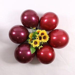 Ballon Double Latex <span class=keywords><strong>Rouge</strong></span> Cerise pour Fête <span class=keywords><strong>de</strong></span> Vacances Décoration <span class=keywords><strong>de</strong></span> Salle <span class=keywords><strong>de</strong></span> Mariage Célébration <span class=keywords><strong>de</strong></span> la Saint-Valentin-Fait à la main à Chennai - Product Image 3