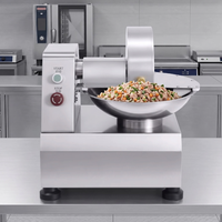 Hachoir Électrique Commercial Multifonctionnel 220V 370W pour Légumes et Viandes, Idéal pour la Préparation de Remplissages de Raviolis et de Pains