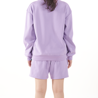 Ensemble court unisexe de survêtement oversize à épaules tombantes, personnalisable avec broderie, directement de l'usine, pour un usage quotidien décontracté