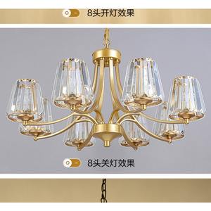 ثريا كريستال أمريكية بإضاءة LED لغرفة المعيشة، تصميم فاخر وعصري وبسيط، إضاءة لغرفة الطعام وغرفة النوم، إضاءة معلقة جديدة للمنازل والدوبلكس - Product Image 6