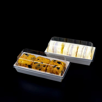 Boîte cadeau élégante et fiable en PET à fond transparent pour emballage de gâteaux, macarons et contenants de friandises pour animaux de compagnie