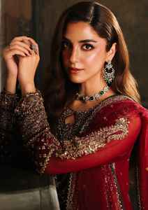 ชุดชีฟองปักลายหรูหรา 3 ชิ้น แบบยังไม่เย็บติดกัน รุ่น Charizma Dastan-E-Jashan - Product Image 4