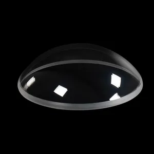 Lente de cúpula de vidrio de sílice fundida óptica para visión nocturna de cámara
