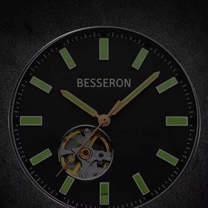 Reloj de Pulsera Personalizable de 42 mm con Correa de Eslabones Dorados, Diseño Mecánico Hueco, Caja de Acero Inoxidable 316L Japonés, Correa de Cuero - Logotipo OEM ODM - Product Image 3