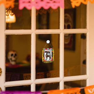 Banderas Miniatura para Coche del Día de Muertos en México, con Ventosa para Colgar en Ventanas - Product Image 4