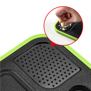 Planche à découper rectangulaire double face en alliage d'aluminium, multifonctionnelle, pour la cuisine, usage domestique ZYC205 - Product Image 4