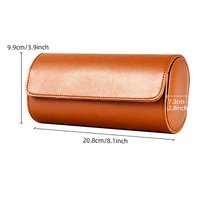 Étui de rangement pour montres en cuir PU à 3 emplacements, organiseur de montres de voyage, étui de rangement portable pour montres avec logo personnalisé, fabricant