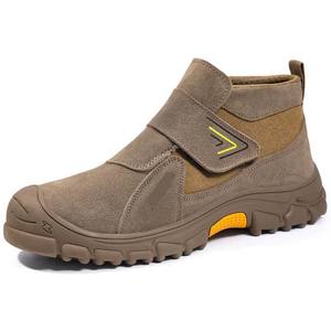 أحذية رجالية كاجوال لأعمال البناء مقدمة من الصلب مع حماية صناعية بشعار مخصص مانع للإنزلاق للسلامة في فصل الشتاء نعل إيفا - Product Image 1